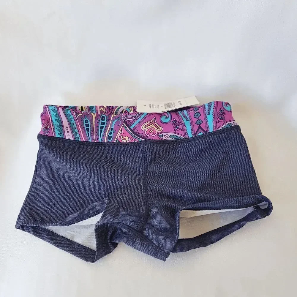 California kisses girls true boho shorts blue size M 8-10 slim stretch